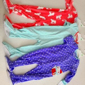 3 Carters Toddler Pajamas